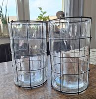 2 Windlichter, Glas mit schwarzem Draht, Kerzengläser Rheinland-Pfalz - Bad Neuenahr-Ahrweiler Vorschau