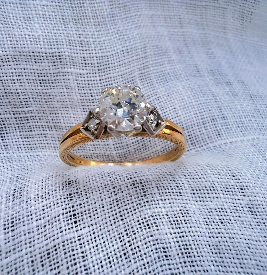 ❤️❤️❤️ 750er Gold Verlobungsring Mit 0,73 Carat Diamant ❤️❤️❤️ in Regensburg