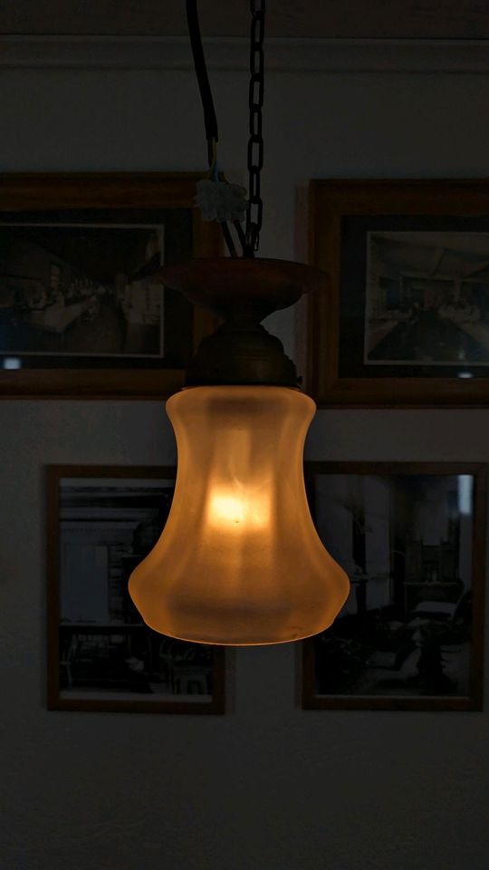 Antike Alte Deckenlampe Jugendstil Lampe Art Déco Leuchte Bauhaus in Neuwied