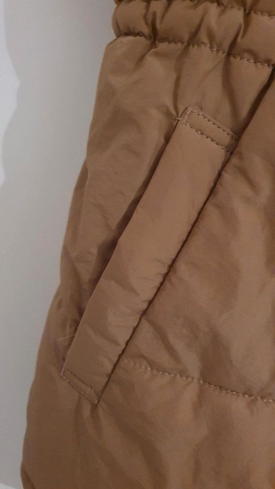 H&M Divided Steppweste Weste Übergangsjacke Jacke braun beige S in Gaggenau