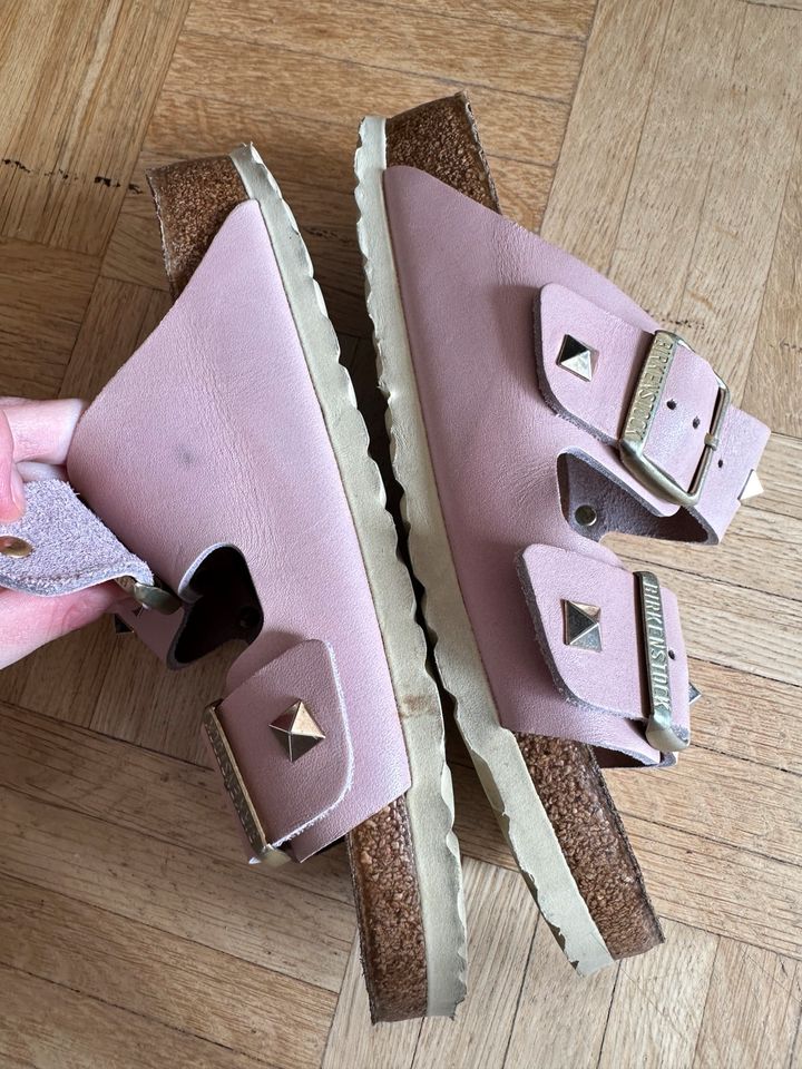 Birkenstock Arizona Echtleder Nieten seltenes Modell normal weit in Templin