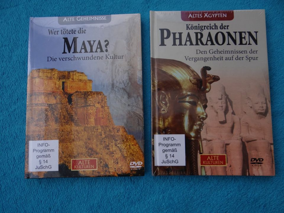 2 DVD "Alte Kulturen - Maya / Pharaonen " in Rothenklempenow