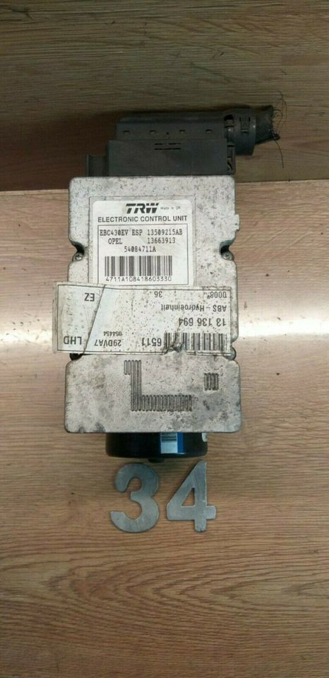 ABS Hydraulikblock ESP Opel Vectra C 13663913 13136694 in Vaihingen an der Enz