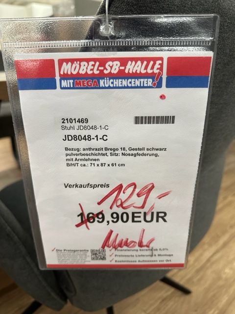 Stuhl JD8048-1-C statt 169,90€ in Hof (Saale)
