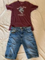 TOP Vingino kurze Jeans Short Gr. 16 & Jack & Jones Shirt Gr. 176 Niedersachsen - Schwanewede Vorschau