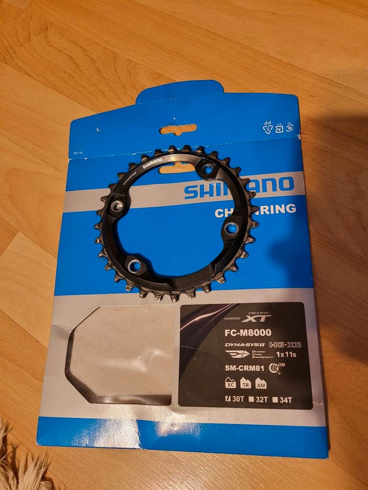 Shimano XT Kettenblatt FC-M8000 1x11s 32T in Samerberg