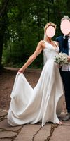 Brautkleid Bianco Anastasia A-Linie Rückenausschnitt und Schleier Nordrhein-Westfalen - Pulheim Vorschau