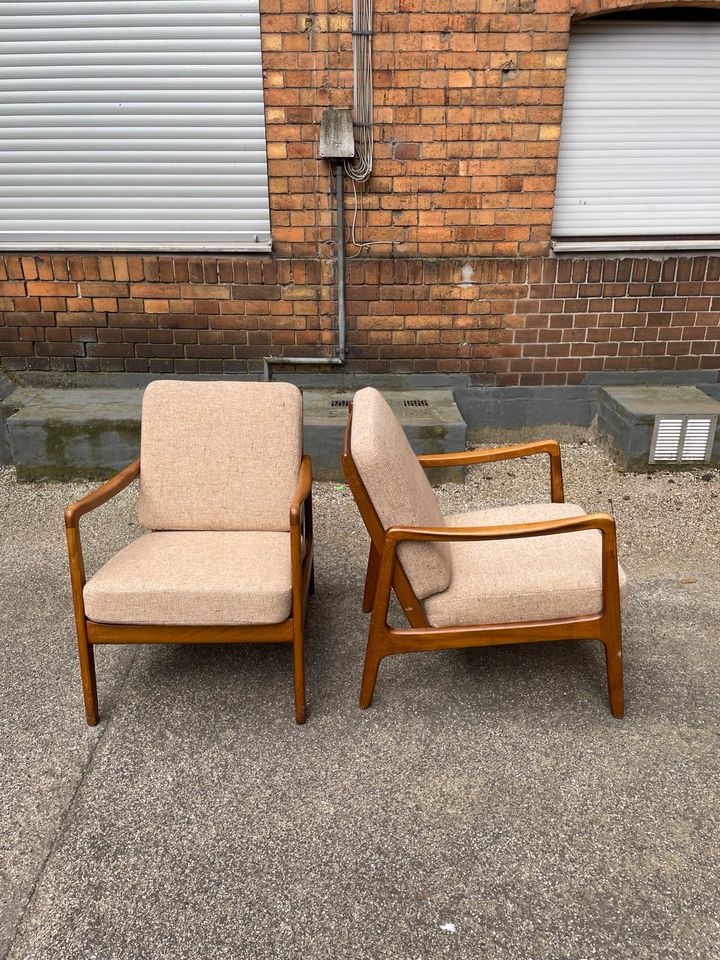 ◤ Ole Wanscher FD 109 Design Teakholz Sessel Chair Vintage Stuhl Dänisch Chair Danish 50er 60er 70er Retro mid Century Teak France Son Sofa Couch daybed in Berlin