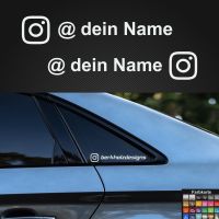 Social Media Sticker Insta Autoaufkleber Set 2 Stück Wunschnamen Münster (Westfalen) - Wolbeck Vorschau