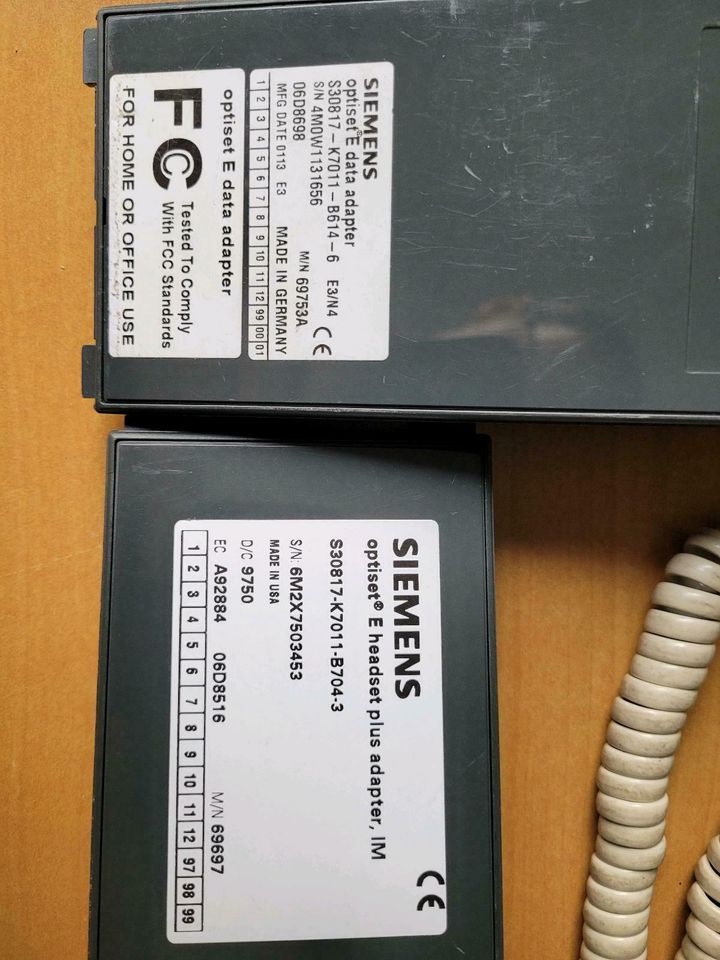 3 x Siemens Optiset Standard + 2 Adapter - Hicom 100E in Hamburg