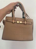 Lederimitat Tasche beige Hessen - Wiesbaden Vorschau