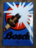 Bosch Zündkerze Werbung Reklame Schild Emailleschild Emaille Bayern - Aschaffenburg Vorschau