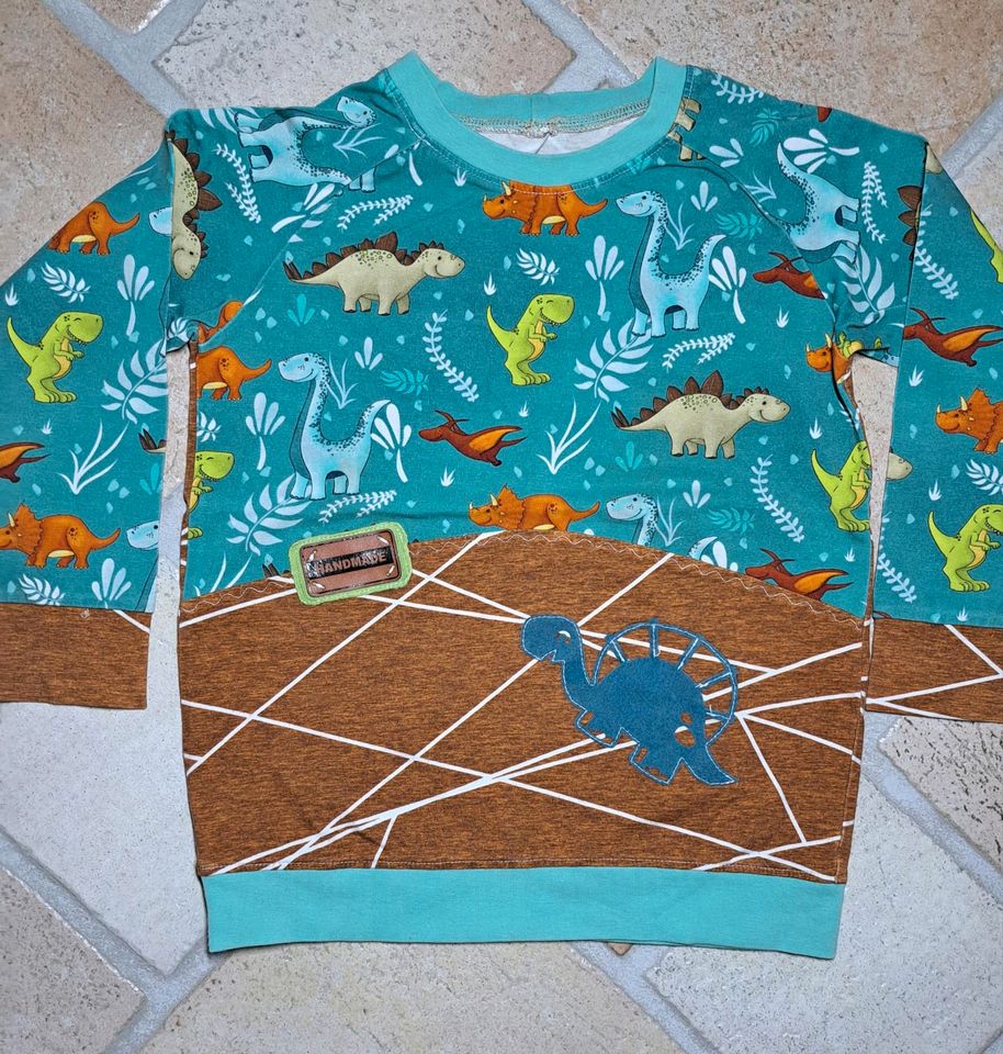 Pulli DIY selbstgenäht 98/104 Retro Pauli Maus SUL Skandi in Waldeck