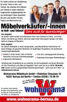 SUCHEN: Möbel-Verkäufer/-inn in Bernau bei Berlin (m/w/d) Brandenburg - Bernau Vorschau