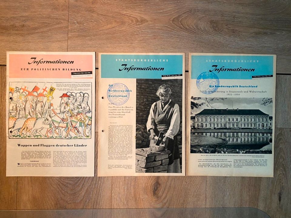 Informationen zur politischen Bildung-Ausgaben von 1958 und 1959 in Nortmoor