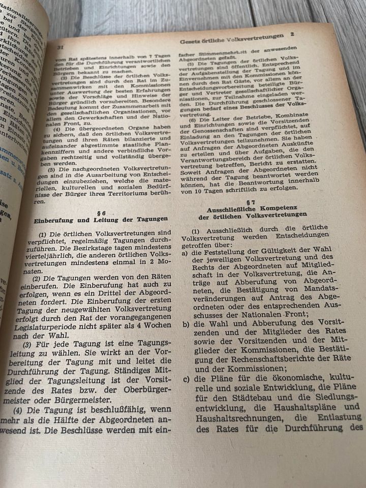 Aufgaben, Rechte und Pflichten der Abgeordneten - DDR 1975 in Plauen