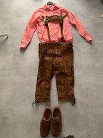 Oktoberfest Outfit Set / Trachtenlederhose, Hemd, Schuhe, Socken Sachsen-Anhalt - Dessau-Roßlau Vorschau