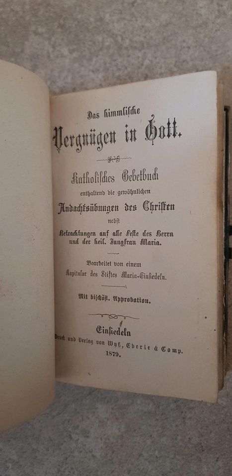 Rarität 1879 Gebet - Andachtsbuch v.1879, Dachbodenfund, rar, in Nieder-Hilbersheim