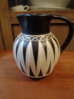 Gmundner Keramik Austria Vase / Krug schwarz mit Bast 50er Jahre Niedersachsen - Hornburg Vorschau