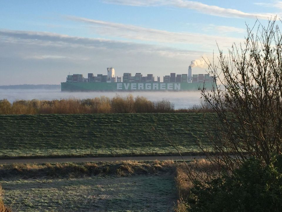 Ferienwohnung mit Elbblick auf Krautsand in Drochtersen