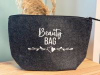 Deko Beauty Bag/ Kosmetik/ Tasche Filz Anthrazit Dekozauberei Schleswig-Holstein - Reher Vorschau