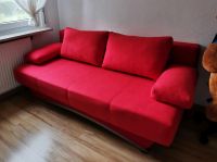 Rotes Sofa, Jugendsofa, 2-Sitzer, ausziehbar mit Stauraum Baden-Württemberg - Schwäbisch Hall Vorschau