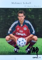 MEHMET SCHOLL handsign. Autogrammkarte FC Bayern FCB 1998 1999 Nordrhein-Westfalen - Engelskirchen Vorschau
