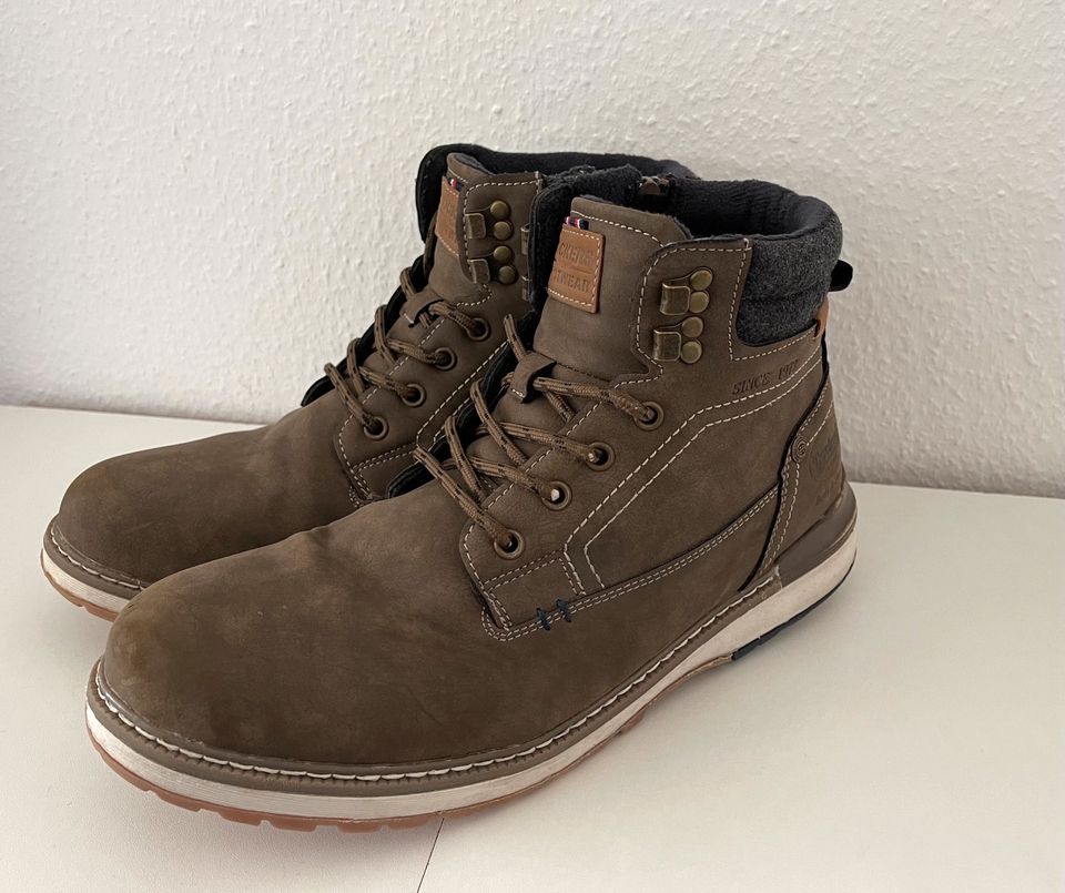 Dockers by Gerli Herren Schnürstiefel Winter 43 Khaki Schuhe in Böblingen