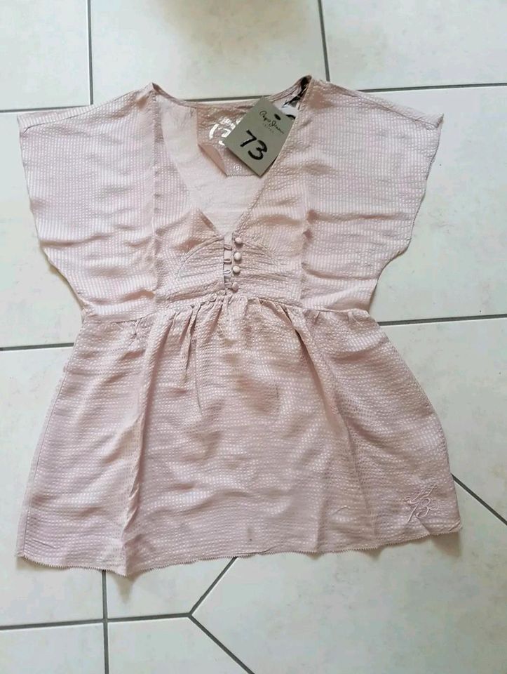 Pepe Jeans Seidenbluse rosa Gr. S Neu in Bucha