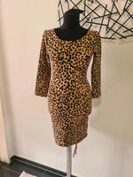 H&M Sexy Stretch Mini Kleid Leopard XS 34 beige Schwarz Braun Bayern - Senden Vorschau