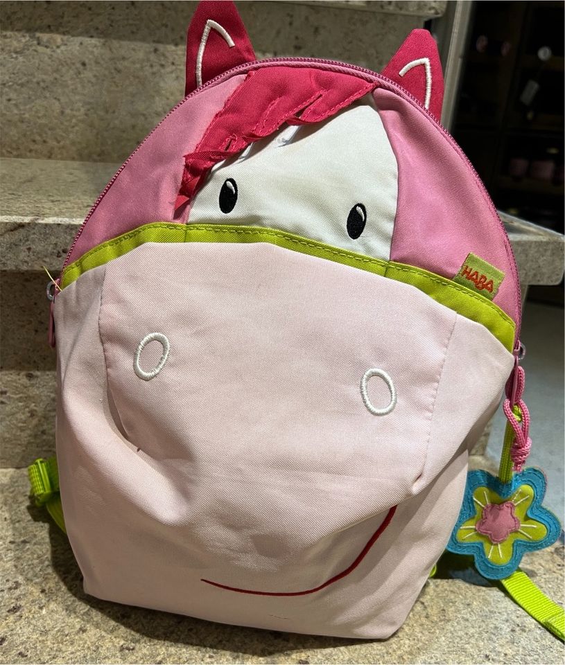 Kindergartenrucksack von Haba - rosa Pferd in Gauting