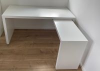 Malm Schreibtisch mit Ausziehplatte 151x65cm weiß Nordrhein-Westfalen - Welver Vorschau