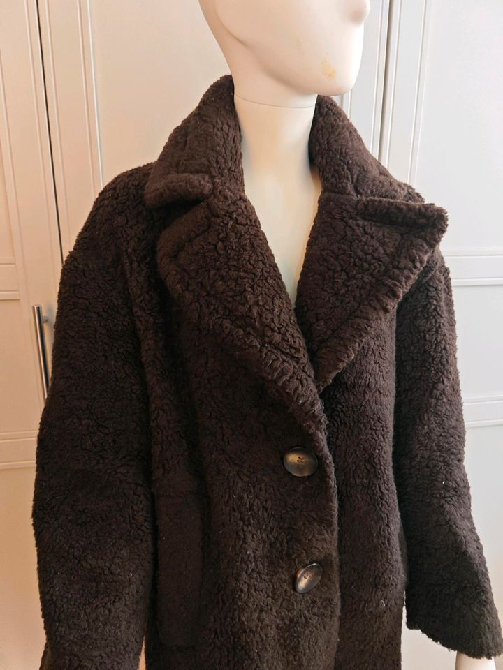 Mantel Fell Teddyfell Fellmantel Wintermantel Zara Jacke S in Dresden