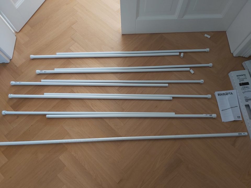 3x Ikea BEKRÄFTA, Gardinenstange, weiß,  Neu in Wolfenbüttel