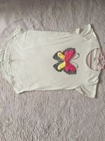 Grünes T-Shirt von YIGGA,Größe 146/152, Pink/Gelber Schmetterling Nordrhein-Westfalen - Hamminkeln Vorschau