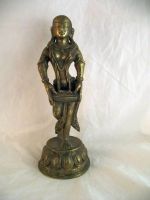 Tempelmusikantin, Statuette, Bronze, Indien, 20. Jh. Saarland - Wadern Vorschau