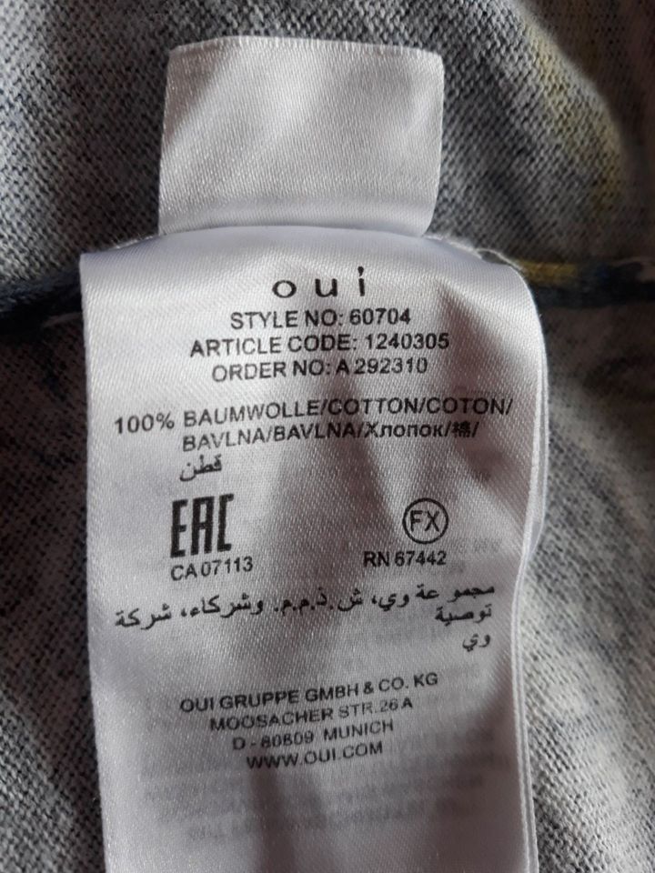 Oui Shirt-Jacke zum binden Schalkragen Gr. 44 in Seefeld