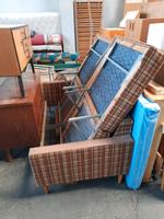 Antikes Sofa / Liege DDR aus den 1960'ziger Jahren kariert Sachsen - Pirna Vorschau