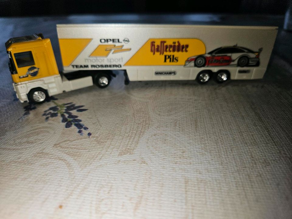 Albedo Renault LKW Truck Opel Motorsport Team Rosberg 1 87 H0 in Handeloh