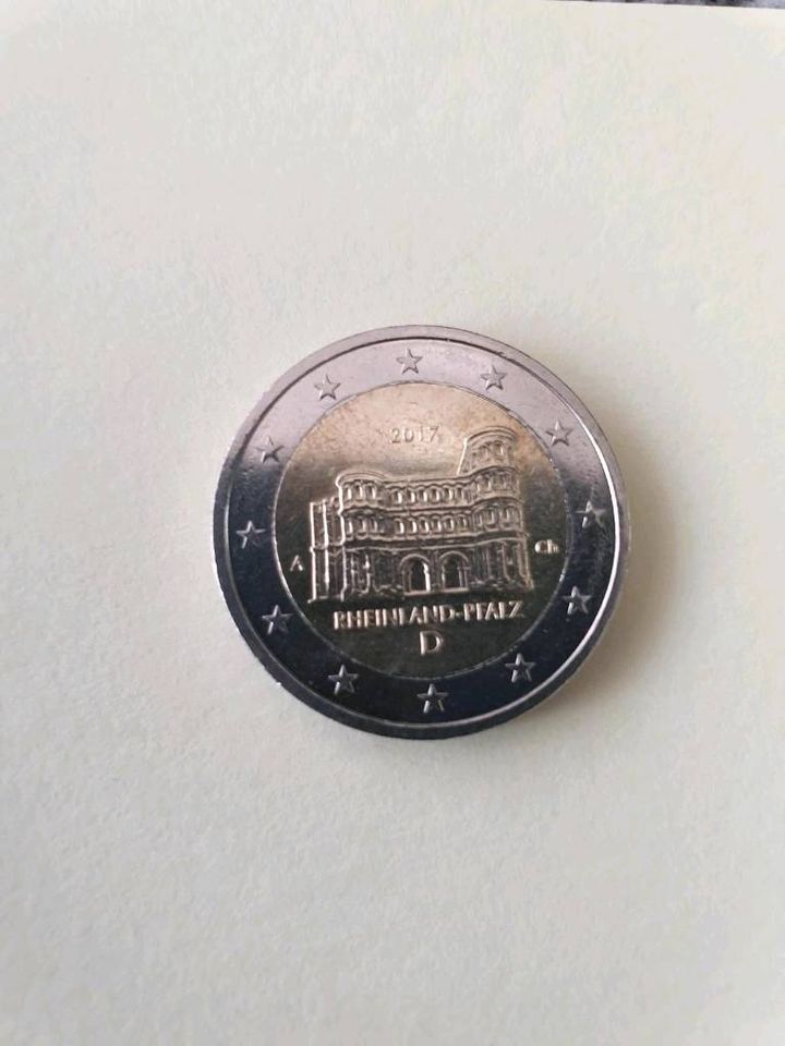 2 Euro Münze Deutschland  Rheinland-Pfalz  2017 in Ibbenbüren