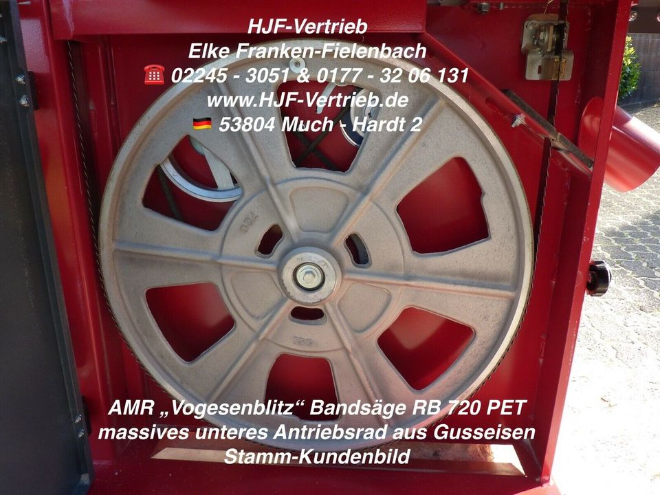 ⚠️ AMR Vogesenblitz® RB 720 Bandsäge f. Brennholz in Much