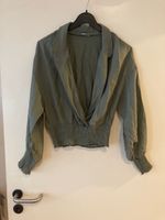 Bluse Zara grün Vintage 80er 90er Top Shirt Leipzig - Knautkleeberg-Knauthain Vorschau
