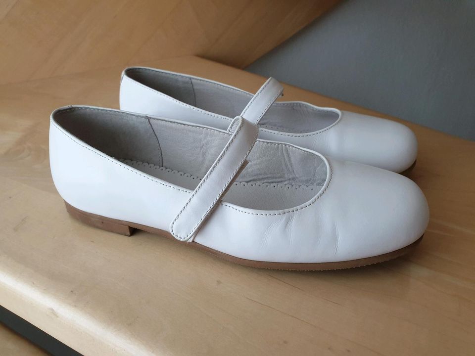 Alta Colecction Kommunion Schuhe Ballerina Halbschuhe weiß Gr. 36 in Arnsberg