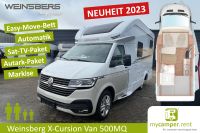 Weinsberg X-Cursion Van 500 MQ Familien Wohnmobil auf T6.1 Bulli mit Top Ausstattung inkl. SAT TV Paket, Solar Autark Paket, Markise, Flexbad, Easy-Move Bett Fahrradträger Nordrhein-Westfalen - Kerken Vorschau