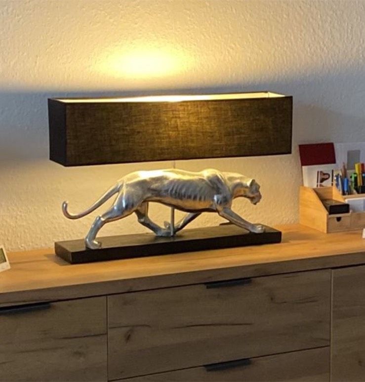 Tischleuchte | Lampe mit Puma in Rheinbach