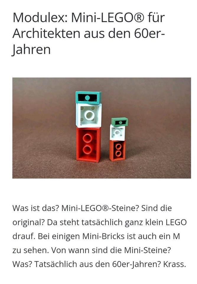Modulex Lego Architekten Steine in Alfeld (Leine)