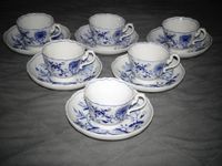 Meissen Zwiebelmuster 6 seltene Henkeltassen mit Untertassen Hamburg-Mitte - Hamburg St. Georg Vorschau