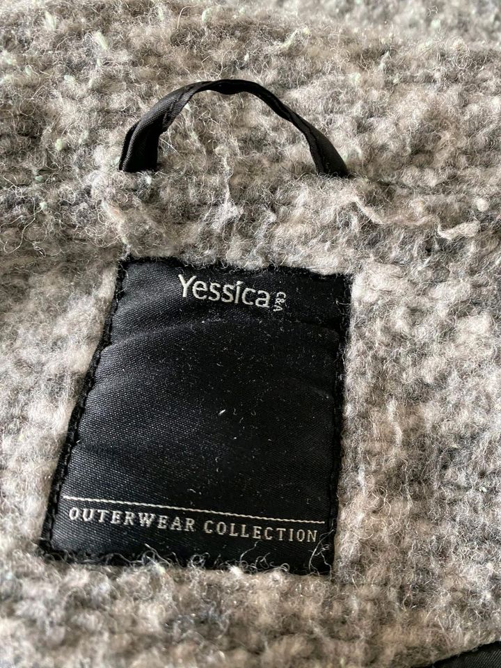 C&A Yessica Outerwear Jacke Wolljacke Gr: L- Xl grau meliert in Camburg