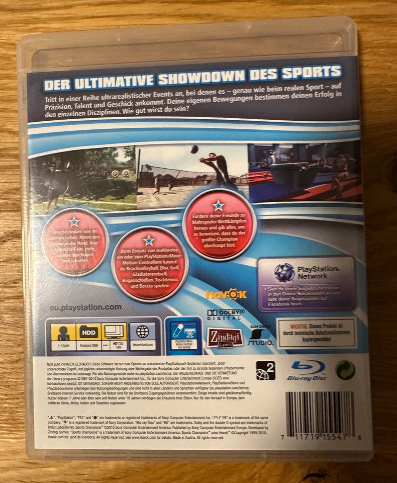 PlayStation 3 320GB PS3 Sports-Champion Bundle viel Zubehör OVP in Flintbek
