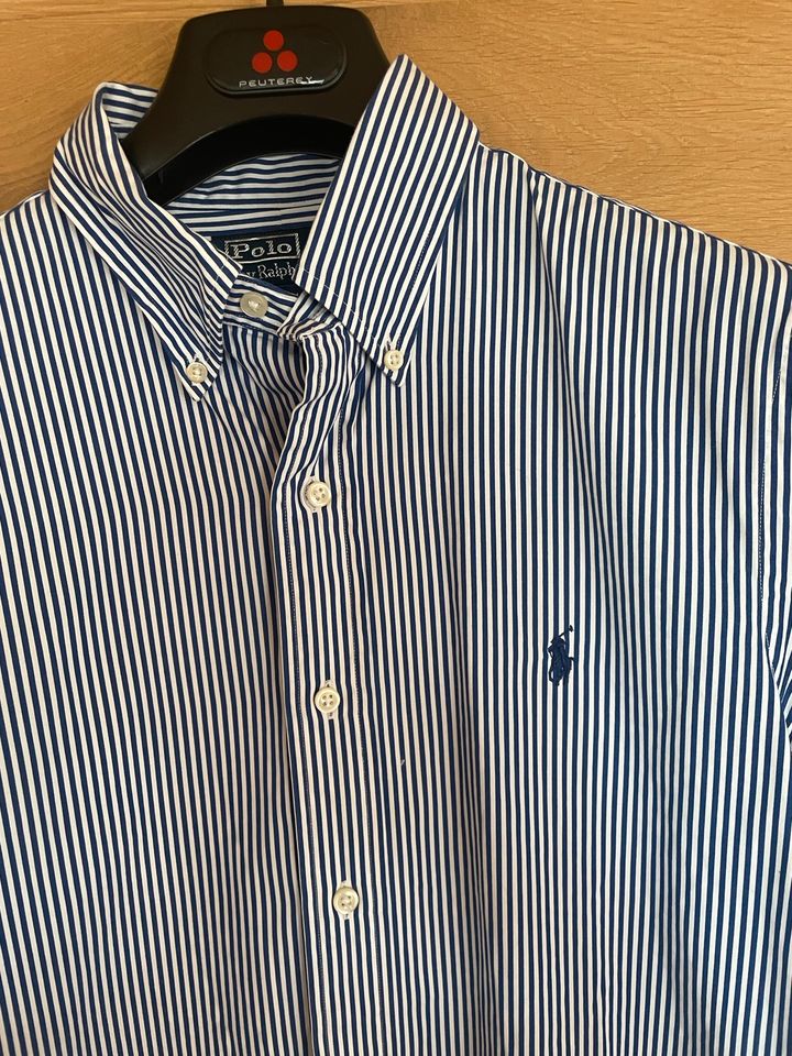 Hemd Custom Fit S Ralph Lauren blau weiß gestreift in Wolfratshausen